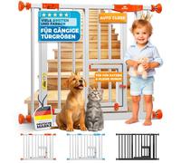 Barrière de sécurité extensible - KESSER - Extensible 81-94 cm - Hauteur 75 cm - Petite porte pour animaux