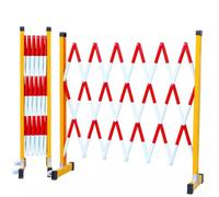 Barrière de sécurité Extensible pour allée - Portail accordéon Mobile et Flexible avec roulettes, barrière de contrôle des foules extérieure Portable pour autoroute, Centre Commercial, Chant