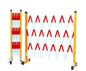 Barrière de sécurité Extensible pour allée - Portail accordéon Mobile et Flexible avec roulettes, barrière de contrôle des foules extérieure Portable pour autoroute, Centre Commercial, Chant