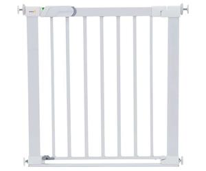 Barrière de sécurité Flat Step - SAFETY 1ST - Blanc - Métal - 73-80 cm - Pression sans vis ni perçage, barre de sol plate