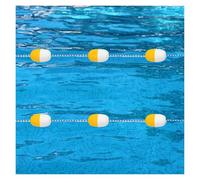 Barrière de sécurité flottante et résistante pour piscine - Corde de séparation facile à installer pour protéger les parties peu profondes et profondes, prévient les accidents, idéale pour l