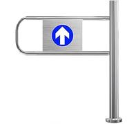 Barrière de sécurité for entrée supermarché, allée en acier inoxydable et porte battante bibliothèque durable for piétons - Sécurisez votre magasin vos zones panoramiques(Right,50x97cm)