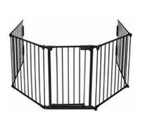 Barriere de securite grande version 3m 5 panneaux pre assemble noir G