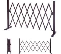 Barrière de sécurité HWC-B34, Grillage à ciseaux pour animaux, extensible, alu brun ~ hauteur 103cm, largeur 35-300cm