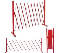 Barrière de sécurité HWC-B34, Grille de sécurité extensible, alu rouge-blanc ~ hauteur 103cm, largeur 32-265cm
