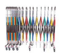 Barrière de sécurité Industrielle Extensible, barrière de sécurité Mobile et Pliable sur Roues, clôture de Circulation rétractable en Acier Inoxydable, Portail de sécurit