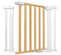 Kinderkraft Barrière de sécurité Lock & Go Wood 75–103 cm – Sans perçage & double verrouillage