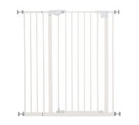 Barrière de sécurité Longueur réglable dim. 74-80 cm ou 91,5-97,5 cm métal Plastique Blanc