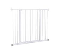 PawHut Barrière de sécurité réglable 76–107 × 76 cm sans perçage métal/plastique blanc