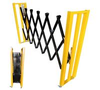 Barrière de sécurité mobile extensible - Barrière de sécurité autonome en accordéon pour usage commercial et scolaire - Clôture portable (1,2 m x 1 m)