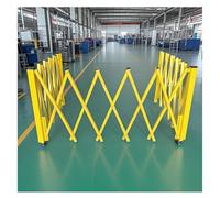 Barrière de sécurité mobile extensible en forme de U pour contrôle de la circulation routière industrielle, clôture, garage, porte ciseaux (120 x 250 cm)