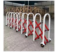 Barrière de sécurité Mobile Extensible sur Roues, Portail d'isolement rétractable pour allée, barrière Portable pour Le contrôle des foules et la Gestion du trafic