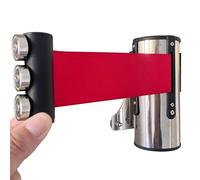 Barrière de sécurité murale magnétique pour gestion des files d'attente - 2/3/5/10 m pour magasins, aéroports, banques, écoles (3 m) - Solution de contrôle de foule facile à installer