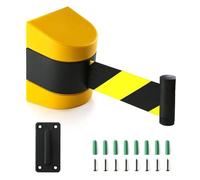 Barrière de Sécurité Murale Rétractable Pour Files D'Attente 2/3/5/10 M Avec Accessoires de Montage Pour Aire de Jeux Parc Hôtel/A/3.0M/9.8Ft