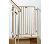 Barrière de sécurité pivotante bois blanc escalier 70 à 111 cm GEUTHER Blanc G