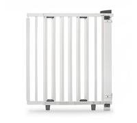 Barrière de sécurité pivotante bois blanc porte 68 à 109 cm Geuther