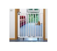 Barrière de sécurité pivotante bois blanc porte 68 à 109 cm Geuther