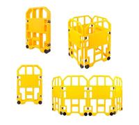 Barrière de sécurité pliable et extensible avec clip amovible pour le contrôle de la foule et l'accès restreint - Idéal pour les événements, les lieux et une utilisation domestique