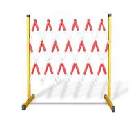 Barrière De Sécurité Portative Rétractable En Métal, For Zone De Construction, Contrôle De La Circulation, Cordon(Color2,350cm)