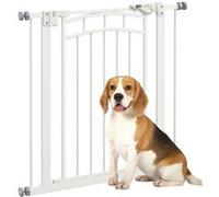 Barrière de sécurité pour chien - barrière à pression extensible - double système de verrouillage - acier blanc G