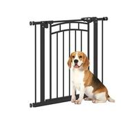 Barrière de sécurité pour chien - barrière à pression extensible - double système de verrouillage - acier noir