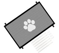 Barrière de sécurité pour chien - Barrière intérieure rétractable - Grille de sécurité en maille pliable - Large escalier pour chiens et chiots - Filet portable pour couloirs, cadres de porte, entrées