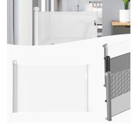 Barrière de sécurité pour porte d'escalier LZQ - 0-150 cm - Hauteur 87 cm - Blanc