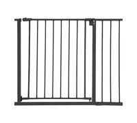 Barrière de sécurité Relaxdays, 95-100 cm, sans perçage, bébé et Enfant, escalier et Porte, barrière à Clipser, Noire