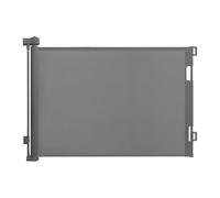 Barrière de sécurité Relaxdays, Grille Extensible jusqu'à 3 m, Montage par perçage, Protection Enfant, escalier, Gris