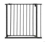 Barrière de sécurité Relaxdays pour escalier, 82-87 cm, sans perçage, bébé, escalier et porte, à clipser, noire