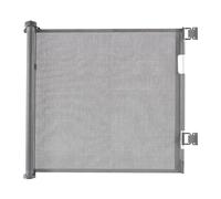 Barrière de sécurité Relaxdays, Rideau Extensible jusqu'à 1,5 m, sans perçage, Protection Enfant, Gris