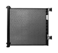 Barrière de sécurité Relaxdays, Rouleau Extensible jusqu'à 1,5 m, sans perçage, Protection Enfants, pour escaliers, Noir