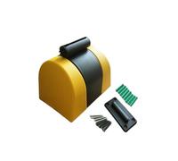 Barrière de sécurité rétractable - Cordon d'isolation Mural de 3 mètres avec Ruban de signalisation Noir et Jaune, Ceinture de contrôle des foules Ajustable pour Une Gestion Efficace des zon