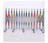 Barrière de sécurité rétractable en Acier Inoxydable - Clôture Mobile Extensible de contrôle des foules - Barrière de Circulation Multicolore de 1,1 x 5 m pour la sécurit