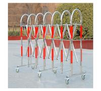 Barrière de sécurité rétractable et Portable BER - Le Safe Parking Gate avec Roues - Clôture d'entrée pour Stations-Service, écoles et centres commerciaux (Couleur : Arge