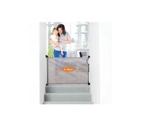 DREAMBABY® Barrière de sécurité rétractable - A visser - Ouverture à double sens - Cadre jusqu'à 140 cm -2 kits montage inclus-