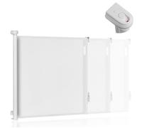 Barrière de sécurité rétractable - LIONELO Thea - 85 x 145 cm - Pas de seuil - Blanc