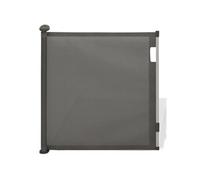 IDMARKET Barrière de sécurité rétractable pour animaux domestiques 130 cm gris