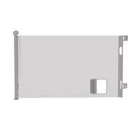 Barrière de Sécurité Rétractable pour Bébé et ChiensEscalier 86 cm de Haut, Barrière Sécurité Enfant Relocalisable et Enroulable,86 x 150 cm (Gris) (B)