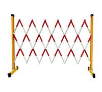 Barrière de sécurité routière, Barrière de stationnement mobile, barrière de sécurité rétractable for allée haute, barrière de circulation pliable et portable(Red,1.2 * 2.5m/47.2 * 98.4in)