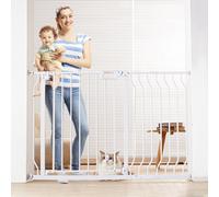 VEVOR Barrière de Sécurité Extensible 75-123 cm Hauteur 76 cm Barrière d'Escalier à Fermeture Automatique sans Perçage Grande Ouverture 533 mm à 180° Clôtures Enfants et Chiens pour Couloir Intérieur