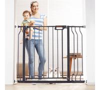 Barrière de sécurité VEVOR, Barrière d'escalier, 749-990mm de largeur Barrière pour enfants, Barrière pour animaux domestiques, Barrière d'escalier, Réversible 762mm de hauteur, Barrière bébé noire sa