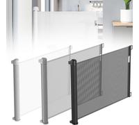 Barrière de sécurité YARDIN Barrière de sécurité extensible pour bébés et animaux domestiques, Barrière de sécurité bébé avec enrouleur, adaptée aux escaliers/portes/intérieur et extérieur (0-150cm, 8