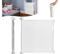 Barrière de sécurité YARDIN Barrière de sécurité extensible pour bébés et animaux domestiques, Barrière de sécurité bébé avec enrouleur, adaptée aux escaliers/portes/intérieur et extérieur (0-180cm, 8