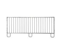 Barrière de séparation d'enclos long Kerbl Argenté 285x3x120 cm