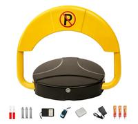 Barrière de stationnement automatique, verrou de place de parking amovible, bloqueur de parking avec télécommande, bande réfléchissante, fonctions d'alarme du verrou de stationnem Lithium battery 512