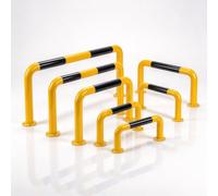 Barrière De Stationnement En Acier En Forme De U, Rail De Protection | Butée Anti-collision, Rail De Protection De Sécurité, For Garage, Parking, Entrepôt(H10cm,L100cm)