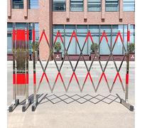 Barrière de stationnement Extensible et rétractable avec Roues - Garde-Fou de sécurité extérieur Durable pour la Gestion du trafic, la Protection des garages et des allée