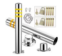 Barrière de stationnement pour allée, barrière de sécurité pour allées de stationnement, bornes de stationnement, barrière de sécurité pour Voitures, barrière de stationnement métallique, RU