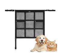 Barrière de voiture pour animaux domestiques 59 cm en avec poches de | Filet en maille réglable avec poches zippées pour garder les animaux de compagnie sur le siège arrière tout en organisant le